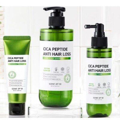 SOME BY MI Cica Peptide Anti Hair Loss Derma Scalp Care 3 Set Shampoo Tonic