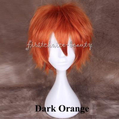 Short Anime Full Hair Wig Male Female Cosplay Costume Straight Synthetic Party