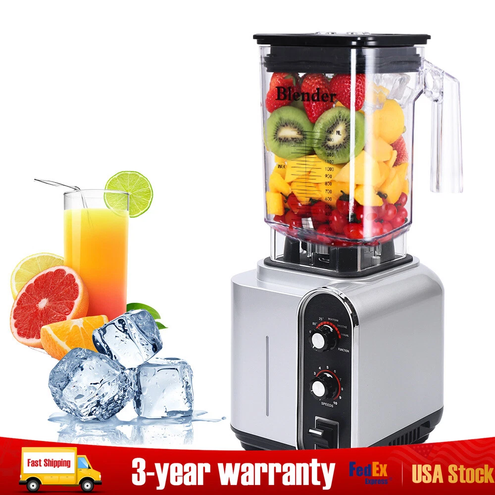1*2200W Professional Blender Smoothie Maker Industrial Commercial Power Quiet