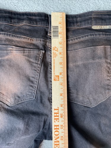 THVM BLACK JEAN FADED RUST GOLD BROWN WASH DYE BLACK DENIM grease monkey 31 MOTO - Picture 13 of 14