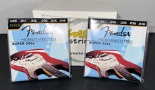 Fender Nickelplated Steel Super 250  s Electric Guitar Strings Two 2 Sets NIP