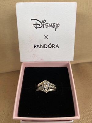 Disney Pandora Sparkling Pear Halo Ring Sparkling Wishbone Rings