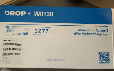 Drop + Matt3o MT3 3277 Custom Keycap Set Base Kit Grey and Black