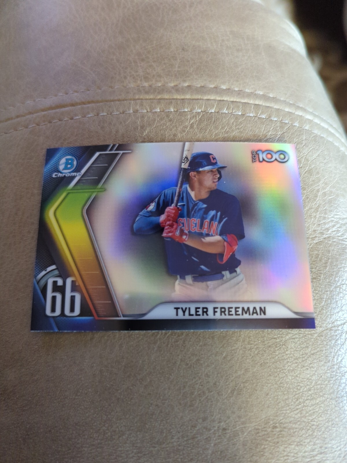 2022 BOWMAN SCOUTS' TOP 100 TYLER FREEMAN CLEVELAND GUARDIANS #BTP-66