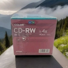 TDK 20 Pack Of CD-RW80 Rewriteable CDR's