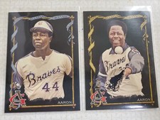 2023 Topps Allen & Ginter Black HIGH NUMBER SP HANK AARON #367  With Base MINT