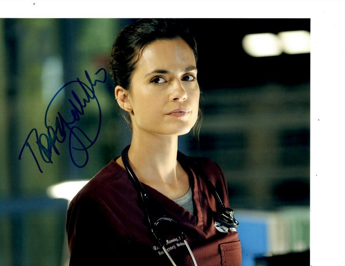 CHICAGO MED TORREY DEVITTO SIGNED IN SCRUBS 8X10 NATALIE MANNING