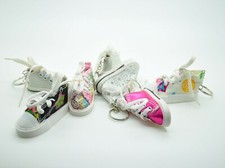 Assorted Mini Sneaker Keychains   Canvas Shoe Keychain Lots 3, 6, 9, 12 