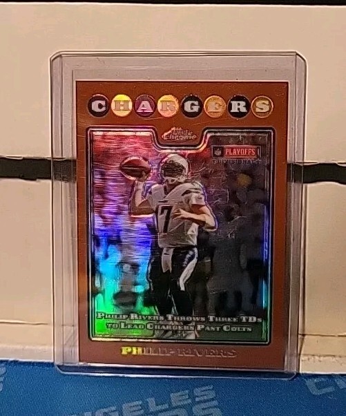 2008 topps chrome copper refractor Philip Rivers #TC23 418/425