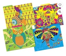 Pack of 12, Bohemian Animals Fashion File Folders Letter Size.