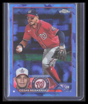 2023 Topps Chrome Sapphire CESAR HERNANDEZ #244 Washington Nationals TOCH