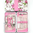 12 Manicure Pedicure Set Professional Nail Clippers Grooming Kit Case Travel