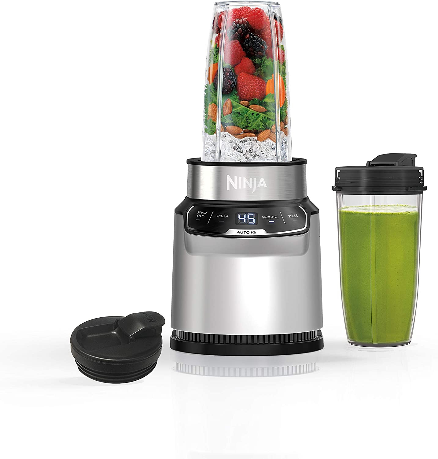 Ninja BN401 Nutri Pro Compact Blender for Frozen Drinks, Smoothies & more 