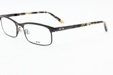 NEW OAKLEY OX 3182-0449 TAXED BROWN AUTHENTIC EYEGLASSES RX 49-16 W/CASE