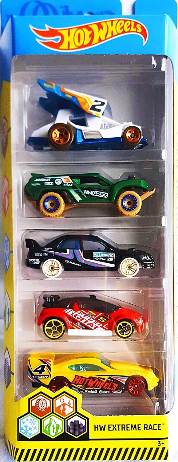 Carrinho Hot Wheels Conjunto C/5 Extreme Race - Carrinho Hot Wheels  Conjunto C/5 Extreme Race - MATTEL