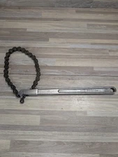 Vtg PROTO Tools USA ~ 801 Chain Ratchet ~ Drop Forged Steel 12" Made In the USA