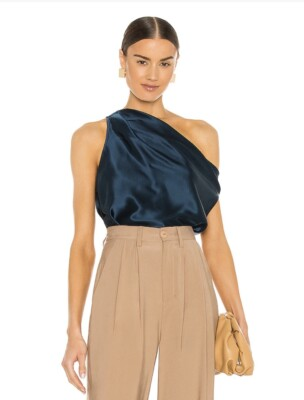 #ad The Sei Asymmetrical Cowl Top Petrol Size 0 BNWT $275.00