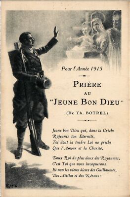 CPA AK Militaire Priere au Jeune bon Dieu (362092)