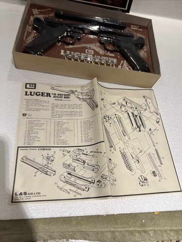 Vintage L&S Luger P.08 Artillery Model Japan 1:1 Scale Model KIT SUPER RARE NOS - Picture 12 of 21