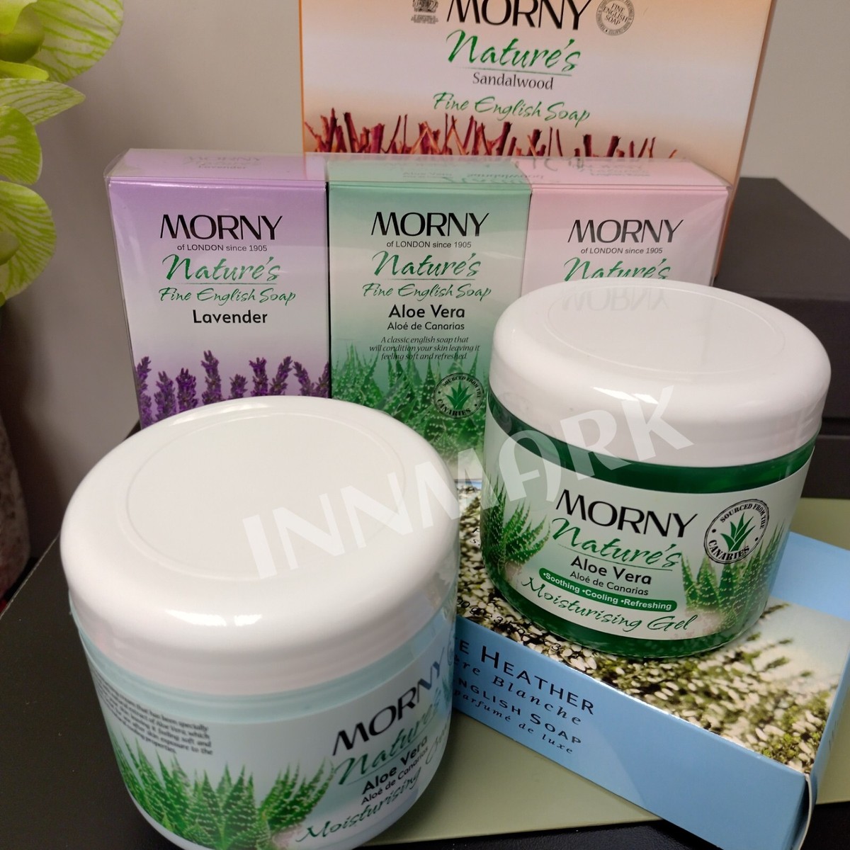 MORNY English Rose Sandalwood Lavender French Fern Soap Bar Aloe Vera Cream  Gel