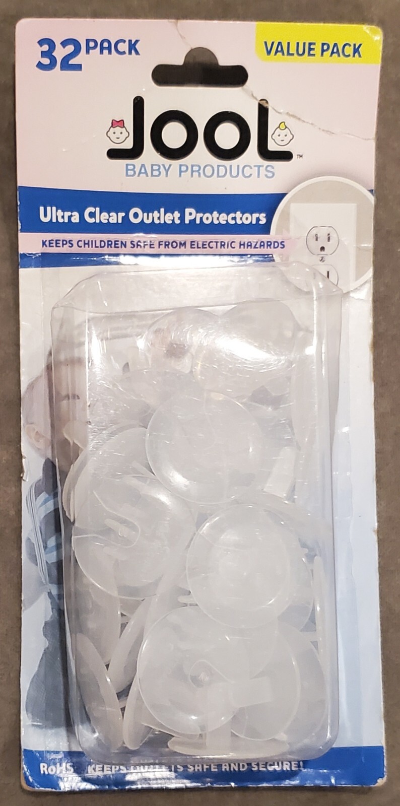 Outlet Plug Covers (32 Pack) Clear Child Proof Electrical Protectors