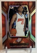 2005-06 SPx Alan Anderson Charlotte Bobcats Basketball Rookie RC Card #99 W/Top
