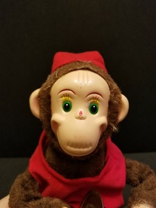 vintage clapping monkey