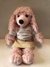 Build-A-Bear Workshop Plush Pink Poodle - Stuffed Animal 19" Dressed