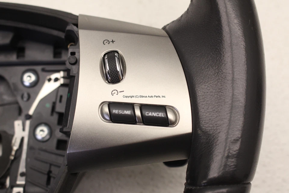 JAGUAR XFR 2010 2011 MULTIFUNCTION LEATHER HEATED STEERING WHEEL CHARCOAL - Image 3 of 4