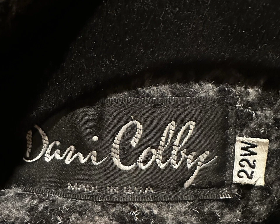 Hermosa chaqueta de invierno vintage Dani Colby gris tweed lana talla 22W 👀🔥🔥 Foto 3 de 4