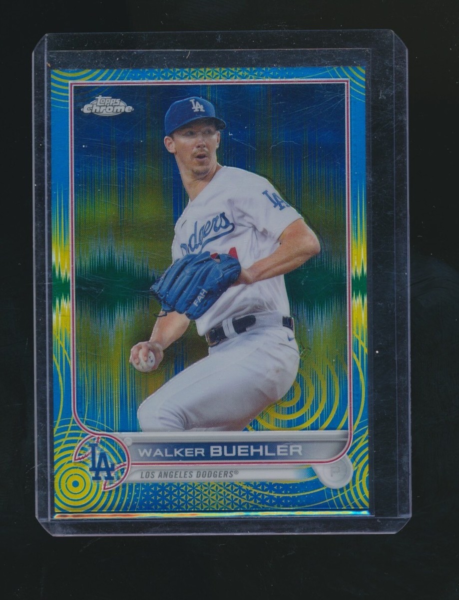 WALKER BUEHLER 2022 TOPPS CHROME BLUE YELLOW REFRACTOR PARALLEL 60 