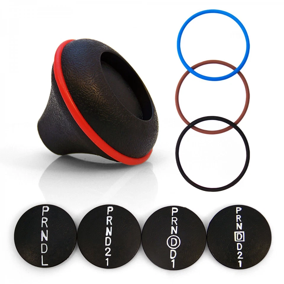 Kit de palanca de cambios de doble acción Ford AOD 10" brazo negro con curva y varilla de perilla negra personalizada Foto 4 de 4