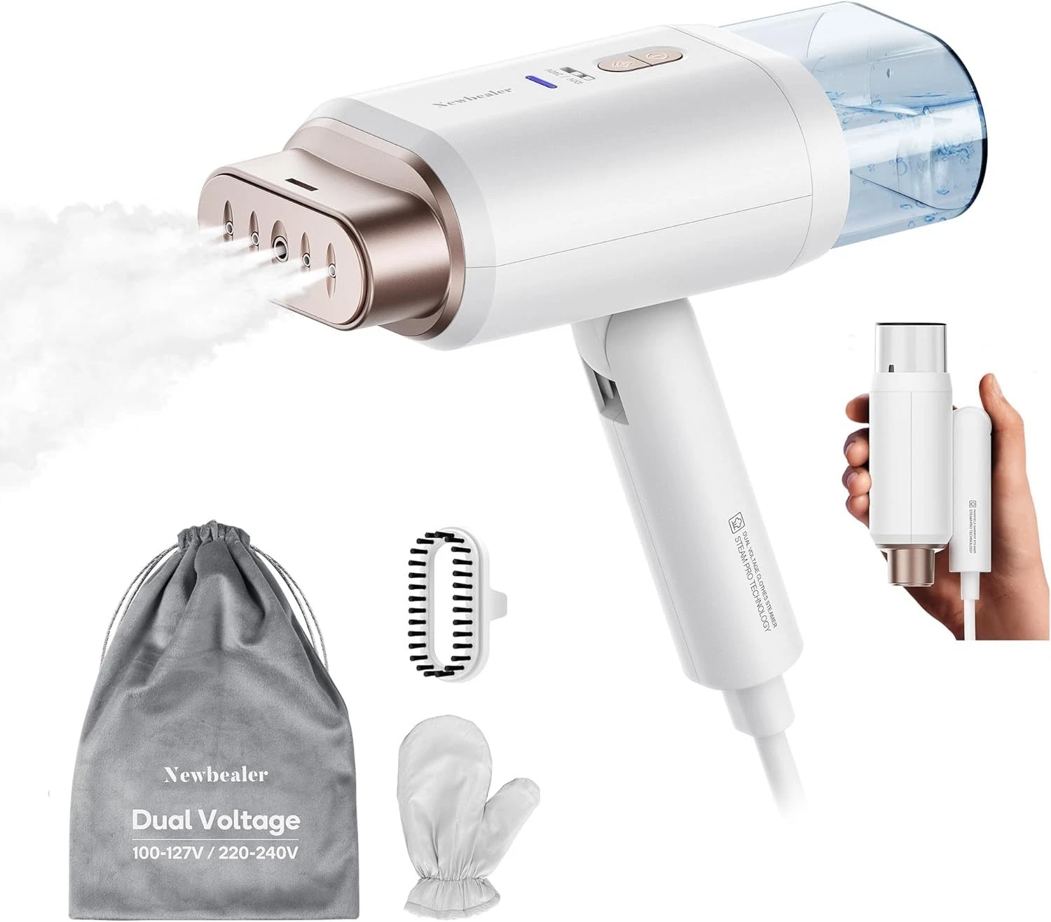 Newbealer Professional Business Travel Steamer - Fast 20s Heat Up for Clothes.
Opens in a new window