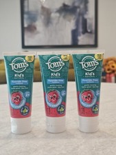 Tom's Kid s Natural Children's Toothpaste FLUORIDE-FREE Silly Strawberry, 3 PACK
