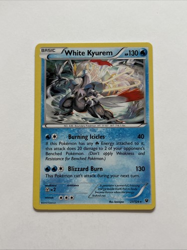 Pokémon TCG White Kyurem Fates Collide 21/124 Holo Holo Rare