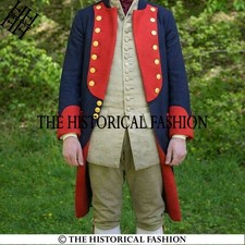 18th Century British Military Uniform Coat,Reenactment Costume,Colonial jacket,