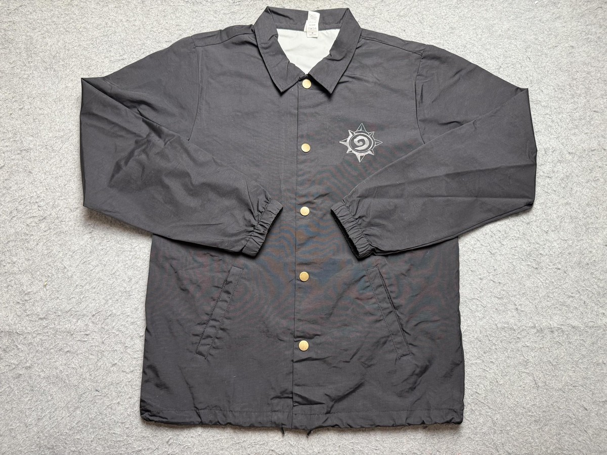 Hearthstone Video Game Jacket Mens Medium Black Nylon Promo Windbreaker