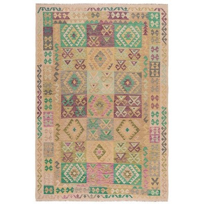 Kelim Afghan 287X200 Cm Handwoven Oriental Carpet Rug Runner