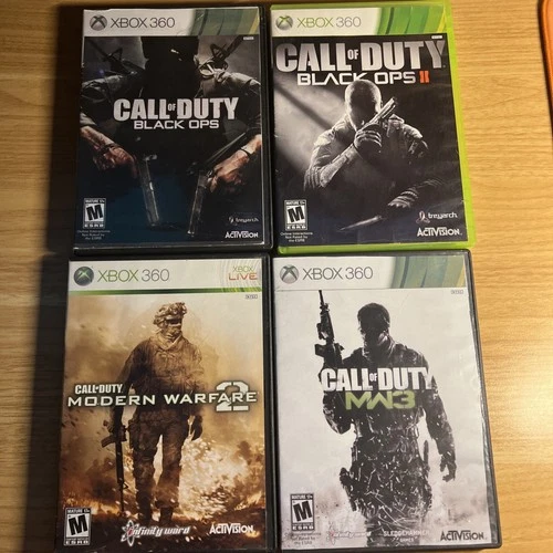 Call of Duty LOT 4 Games Xbox 360: Modern Warfare 2-3. Black Ops 1-2. Tested