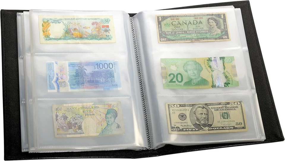 Archival Quality Banknote Album - Display and Preserve 300 Banknotes Stylishly - Image 4 of 4