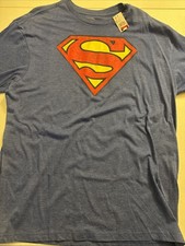 Men's Superman logo Graphic T-Shirt Size XL X Large New with Tags Best Deal L K