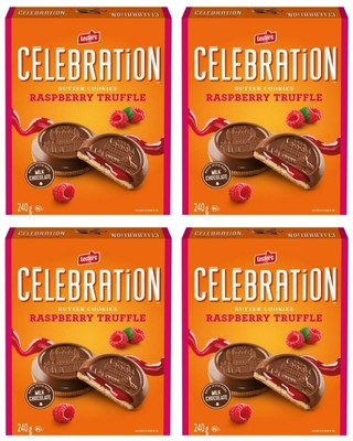 Celebration Raspberry Truffle Cookie, 240g (4 Pack)