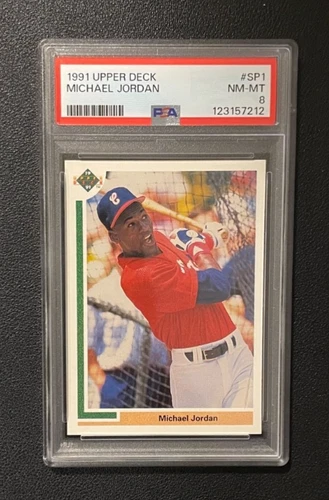 MICHAEL JORDAN 1991 UPPER DECK BASEBALL #SP1 PSA 8 NM-MT