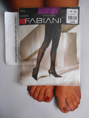 Fabiani Strumpfhose Leona 50 DEN Gr.  38-40 Cyclam # 3534