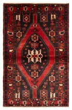Vintage Hand-Knotted Area Rug 4'10" x 7'3" Traditional Wool Carpet