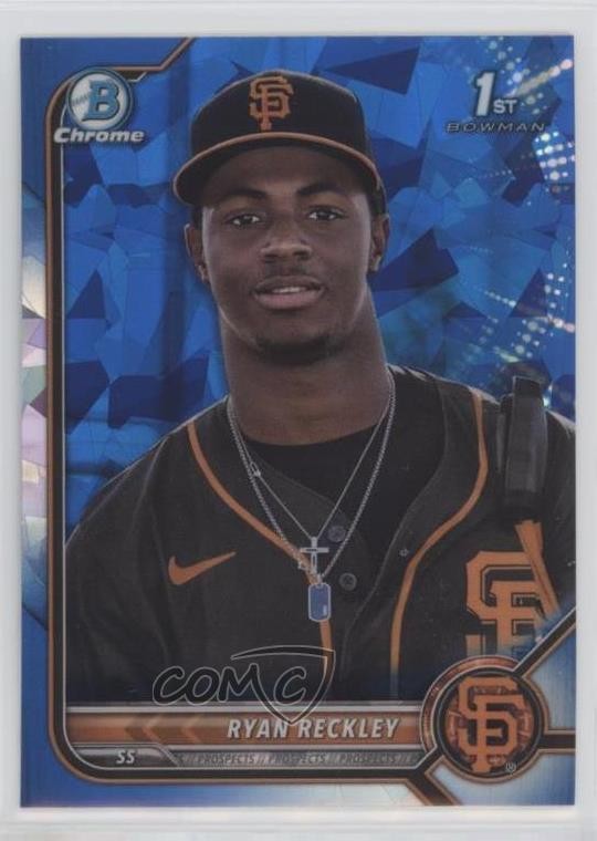 2022 Bowman Chrome Sapphire Edition Prospects Ryan Reckley #BCP-163 0y9e