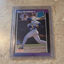 Donruss 1989 Gary Sheffield Rated Rookie #31 Milwaukee Brewers Baseball Card