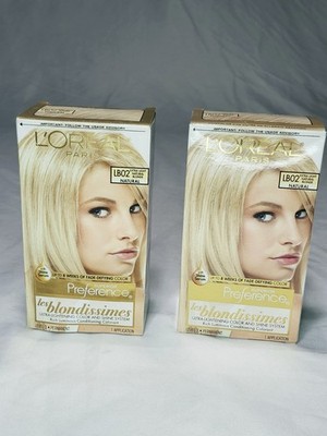 L'Oréal Paris Superior Preference Hair Dye LB02 Extra Light  Natural Blonde X 2
