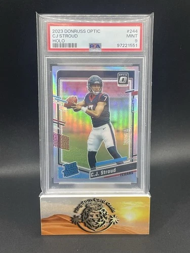 💥2023 Panini Donruss C.J. Stroud Optic Holo Rated Rookie #339 PSA 9 Texans💥