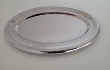 WMF Cromargan / Edelstahl Servierplatte 37 x 23 cm / Aufschnittplatte / Tablett